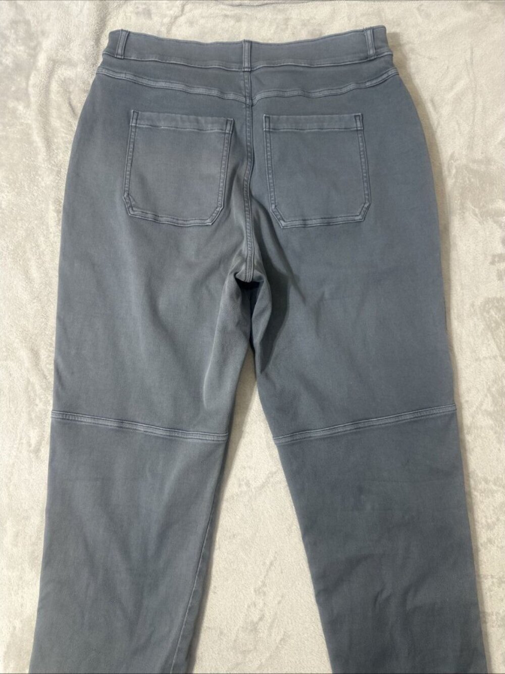 SPANX Pants XL Stretch Twill Straight Leg Blue - Picture 8 of 9